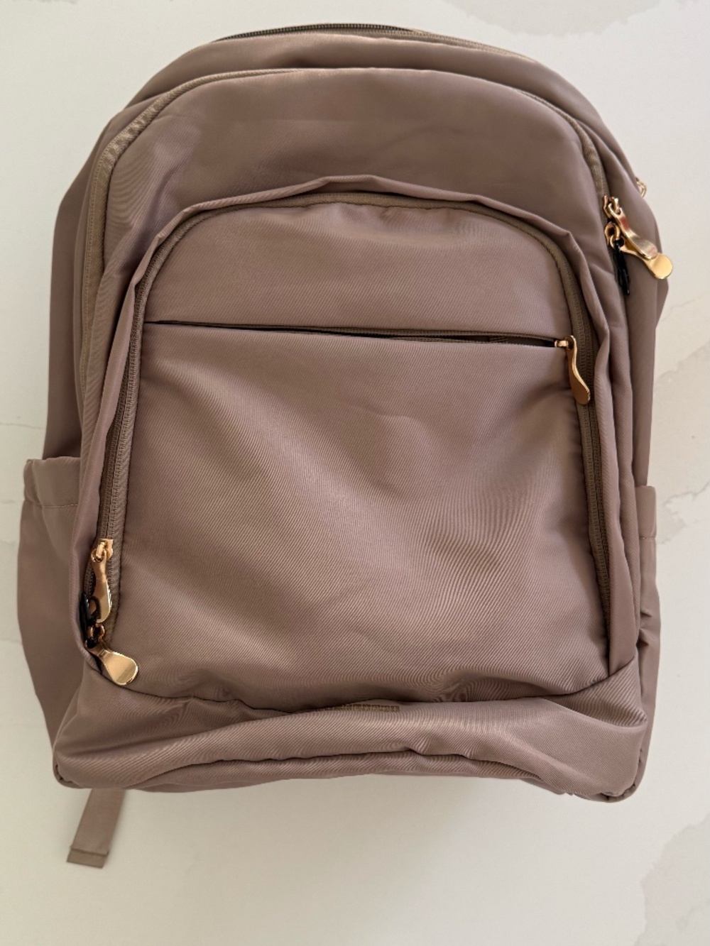 Backpack for Women, 15.6 Inch, Champagne |  USB Charging Hole, Water Resistant